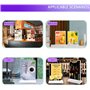 MOZ4dxy Caisson Lumineux publicitaire de Bureau A4, présentoir LED Double Face, Support de Panneau de Caisson Lumineux LED, Cadr
