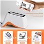 SSDDLZEQ Scanner Automatique de Codes-Barres 1D 2D, Lecteur de Codes-Barres QR de Bureau Mains Libres omnidirectionnel avec capt
