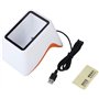 SSDDLZEQ Scanner Automatique de Codes-Barres 1D 2D, Lecteur de Codes-Barres QR de Bureau Mains Libres omnidirectionnel avec capt