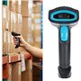 ININOSNP Scanners Portables Scanner de Codes-Barres USB sans Fil, Lecteur de Codes-Barres, Lecture Portable à 360 ° étanche à la