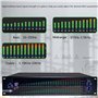 Kanduo Égaliseur stéréo Audio Égaliseur Audio Double Canal, processeur d'égaliseur numérique Professionnel Double 31 Bandes avec