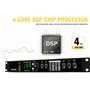 Kanduo Égaliseur stéréo Audio Processeur Audio, Multi-Effets de réverbération numérique Professionnel avec processeur DSP