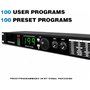 HGOuhK Égaliseur numérique Processeur Audio, Multi-Effets de réverbération numérique Professionnel avec processeur DSP Égaliseur