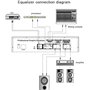 HGOuhK Égaliseur numérique Égaliseur Audio Double Canal, processeur d'égaliseur numérique Professionnel Double 31 Bandes avec éc