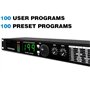 HGOuhK Égaliseur numérique Processeur DSP Professionnel de réverbération numérique et Multi-Effets, processeur Audio, égaliseur,