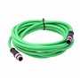 HangTon Caméra de vision avec capteur Ethernet M12 4 broches D code vers M12 4 broches D câble codé pour codeur Baumer automatis