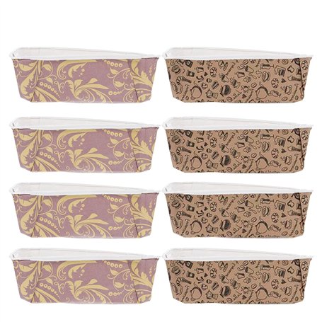 Housoutil 50 Pièces Moule À Cake Papier Liners Gâteau Coupes de Gâteau de Papier Doublures Moule À Cake Cuisson Papier Sulfurisé