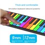 dissot 1 Pièce Clavier Numérique Flexible Roll Up Piano avec Haut-Parleur Électronique Hand Roll Piano pour Mélomanes Débutants 