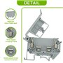 Gbloodst UK5- UK5RD - Lot de 20 bornes de fusible sans LED pour rail DIN, clips à vis pour borniers de déconnexion (lot de 20, g