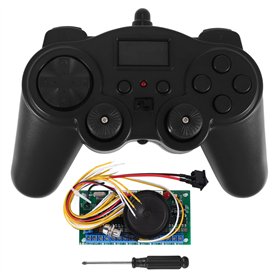 Asyduey 16 Canaux 2.4G TéLéCommande éMetteur + RéCepteur Panneau de Commande Panneau 12V ContrôLeur DIY pour RC Voiture/Bateau/P
