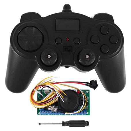 Asyduey 16 Canaux 2.4G TéLéCommande éMetteur + RéCepteur Panneau de Commande Panneau 12V ContrôLeur DIY pour RC Voiture/Bateau/P