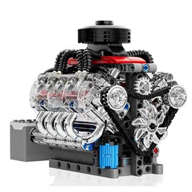 Suoumwa Kit de Moteur V8 Miniature en Cours D'Exécution Expérience de Physique pour Adolescents Modèle de Science Super Cadeau p
