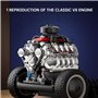 Suoumwa Kit de Moteur V8 Miniature en Cours D'Exécution Expérience de Physique pour Adolescents Modèle de Science Super Cadeau p