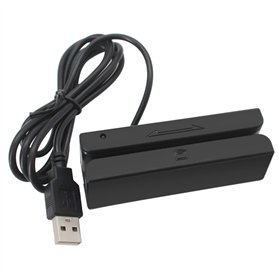 MSR90 USB Lecteur de Carte à Bande MagnéTique Lecteur de Carte Bande 3 Pistes Mini Swiper pour USB PC
