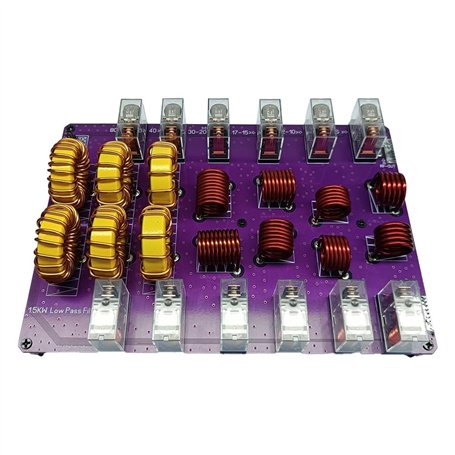 Nsssunnre Filtre Passe-Bas 10 Bandes 50Ω 1500W pour Amplificateurs de Puissance HF à Ondes Courtes