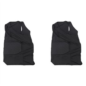 Osmond 2X Protège-Côtes Rembourré Gilet Chemise de Compression Gilet D'Entraînement avec 3 Tampons pour Le Football Football Bas