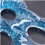 Qutsvosh Masque pour les yeux chaud et froid - Gel de compression bleu glacial - Soulage la fatigue - Soin des yeux - Relaxation