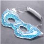 Qutsvosh Masque pour les yeux chaud et froid - Gel de compression bleu glacial - Soulage la fatigue - Soin des yeux - Relaxation