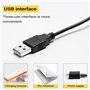 Huudngeje 8W LED Clip sur La Lampe, Lampe de Bureau avec 3 Modes 2M Gradateur de Câble Lampes de Table À Pince 10 Niveaux