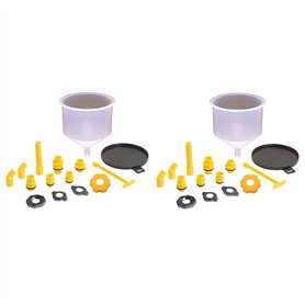MQODLFP 30 Pièces Kit D'Entonnoir de Remplissage de Liquide de Refroidissement de Radiateur de Voiture Outil de Système de Refro