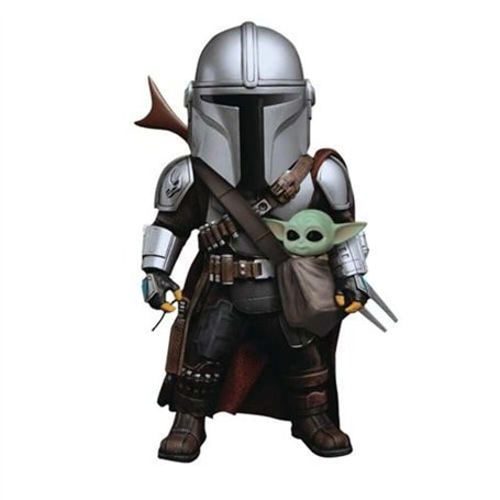 Beast Kingdom Toys Star Wars The Mandalorian - Figurine Egg Attack Action The Mandalorian 17 cm