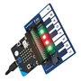 Sirxlevcy Pour Carte D'Extension Micro-Bit Mini Carte D'Extension de Musique pour Piano Lumières Colorées Cool/Buzzer/Clavier In
