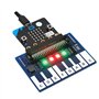 Sirxlevcy Pour Carte D'Extension Micro-Bit Mini Carte D'Extension de Musique pour Piano Lumières Colorées Cool/Buzzer/Clavier In