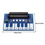 Sirxlevcy Pour Carte D'Extension Micro-Bit Mini Carte D'Extension de Musique pour Piano Lumières Colorées Cool/Buzzer/Clavier In