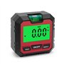 Peowuieu Precision Inclinomètre numérique électronique Goniomètre magnétique Pied numérique Viseur Boîte de chanfrein Rouge