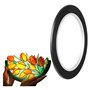 Rtauhife Lignes de Plomb en PET Noir pour Vitraux Bandes de Plomb pour Vitraux 3 mm 216 Pieds pour Surfaces de Peinture sur Verr