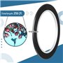 Rtauhife Lignes de Plomb en PET Noir pour Vitraux Bandes de Plomb pour Vitraux 3 mm 216 Pieds pour Surfaces de Peinture sur Verr