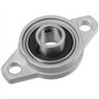 LLKOZN KFL001 Lot de 40 roulements à paliers auto-alignants 12 mm avec palier à bride en alliage de zinc Boîtier de roulement rh