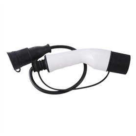 Sujurio Connecteur EV 16A Type 2 Prise Mâle vers Prise Schuko Adaptateur de Charge EV pour Station de Recharge EV Voiture Électr