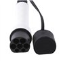 Sujurio Connecteur EV 16A Type 2 Prise Mâle vers Prise Schuko Adaptateur de Charge EV pour Station de Recharge EV Voiture Électr