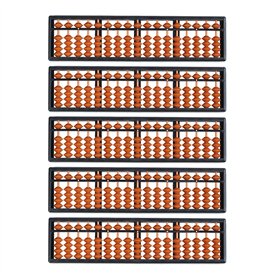 Kznifmk 5X Outil Calcul Plastique Abacus Arithmetique Soroban Enfant 17 Chiffres
