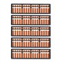 Kznifmk 5X Outil Calcul Plastique Abacus Arithmetique Soroban Enfant 17 Chiffres