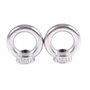 Giwnhvx Pack de 2 de ecrousa oeil filetes en forme d'anneau argent en 304 en acier inoxydable du style europeen M8