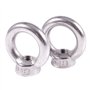 Giwnhvx Pack de 2 de ecrousa oeil filetes en forme d'anneau argent en 304 en acier inoxydable du style europeen M8
