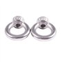 Giwnhvx Pack de 2 de ecrousa oeil filetes en forme d'anneau argent en 304 en acier inoxydable du style europeen M8