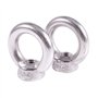 Giwnhvx Pack de 2 de ecrousa oeil filetes en forme d'anneau argent en 304 en acier inoxydable du style europeen M8