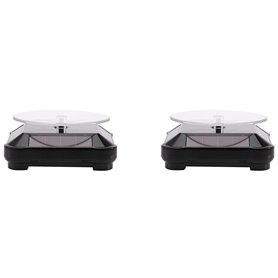 liovitor Lot de 2 plateaux tournants solaires pour