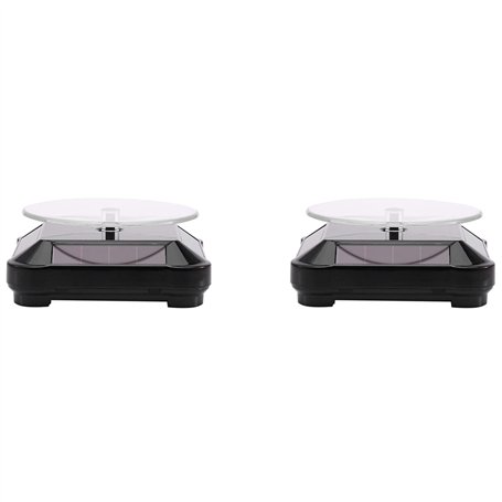 liovitor Lot de 2 plateaux tournants solaires pour