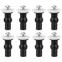 RUSWEST 8 Vis de SièGe de Toilette Charnières de SièGe de Toilette Boulon Expansible écrous Supérieurs en Caoutchouc Fixations