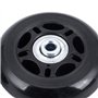 Flisdtry Lot de 2 roues de rechange pour valise, essieux et clés de réparation OD 68 mm, Noir