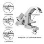 Spactz 12Packstage Lighting Clip Hook, Pince de Rack Professionnelle en Alliage D'Aluminium, pour Déplacer Les Appareils D'éclai