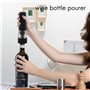 Jufjsfy Lot de 4 tire-bouchons, pompe à air comprimé, décapsuleur, boîte cadeau, kit décapsuleur, bouchon sous vide et outil de 