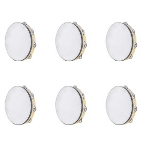 Gbloodst Lot de 6 tambourins pour adultes