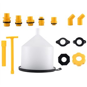 Nettoppo 15 PièCes/Ensemble Kit D'Entonnoir de Remplissage de Liquide de Refroidissement de Radiateur de Voiture Outil de SystèM