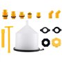Nettoppo 15 PièCes/Ensemble Kit D'Entonnoir de Remplissage de Liquide de Refroidissement de Radiateur de Voiture Outil de SystèM