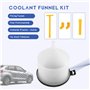 Nettoppo 15 PièCes/Ensemble Kit D'Entonnoir de Remplissage de Liquide de Refroidissement de Radiateur de Voiture Outil de SystèM